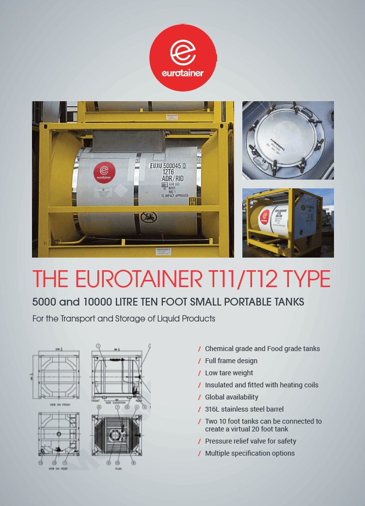 Eurotainer Small Portable Tank Ten Foot liquid