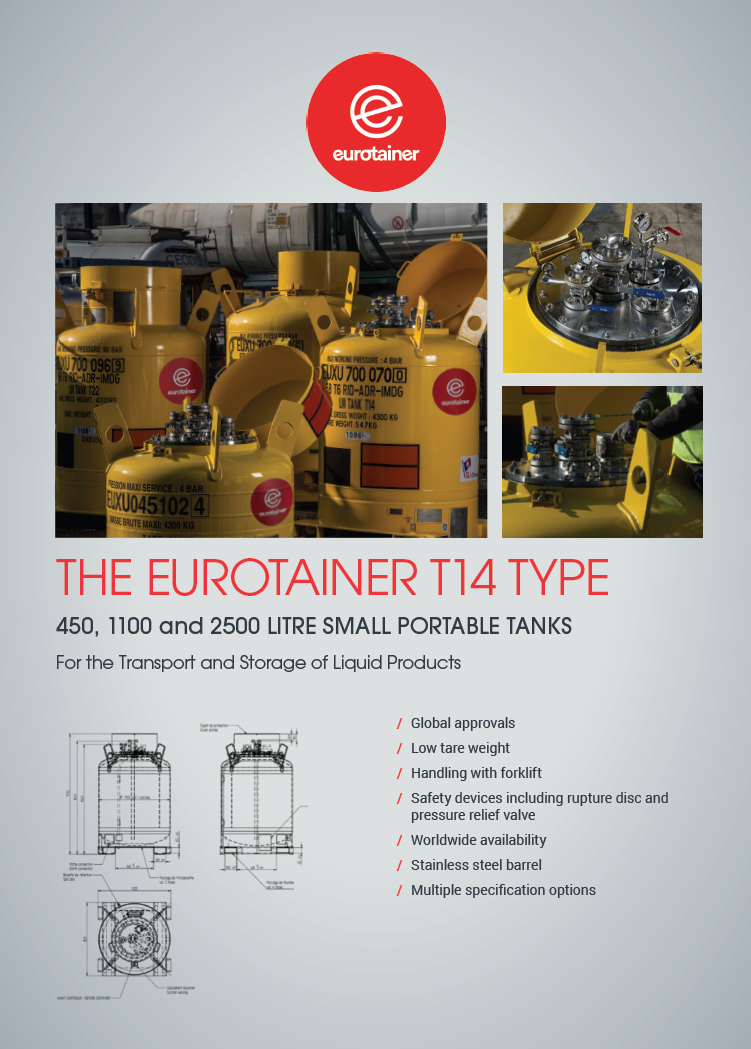 Eurotainer Small Portable Tanks T14 liquid