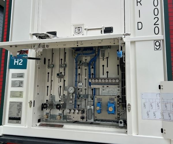 MEGC MECHANICAL COMPARTMENT with valves HYDROGEN CONTAINER
